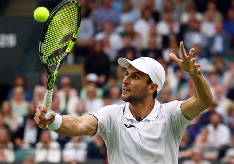 Alcaraz shakes off cobwebs to ease past Vukic into Wimbledon .